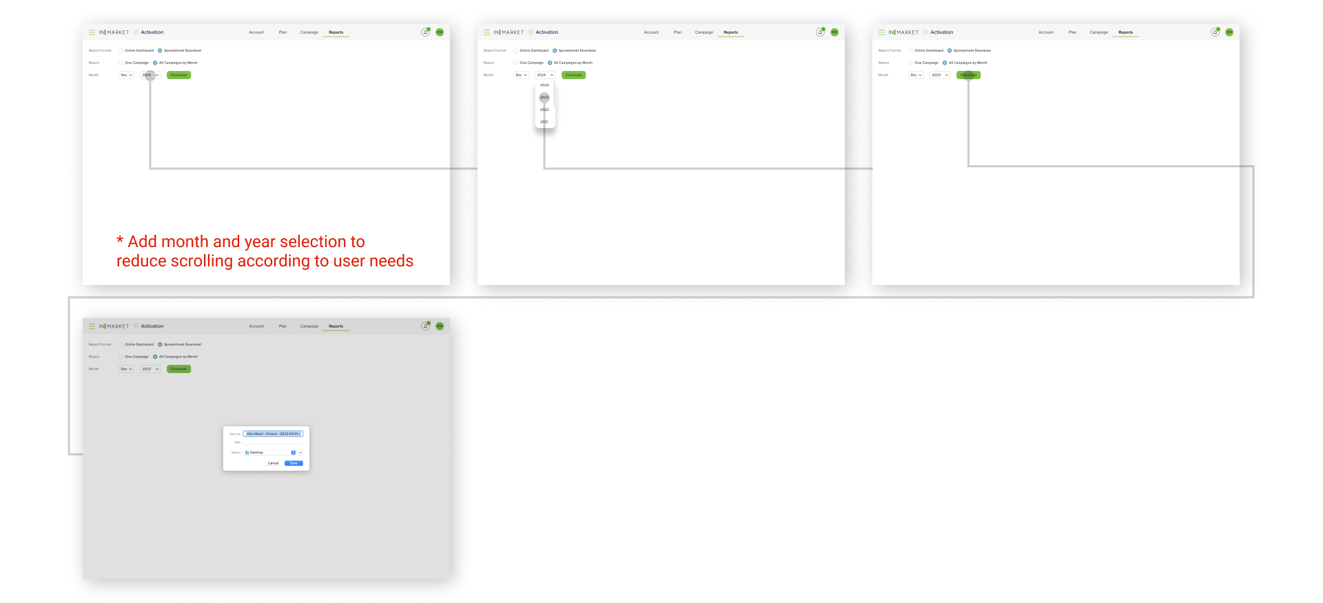 spreadsheett download v4 - all campaigns by month