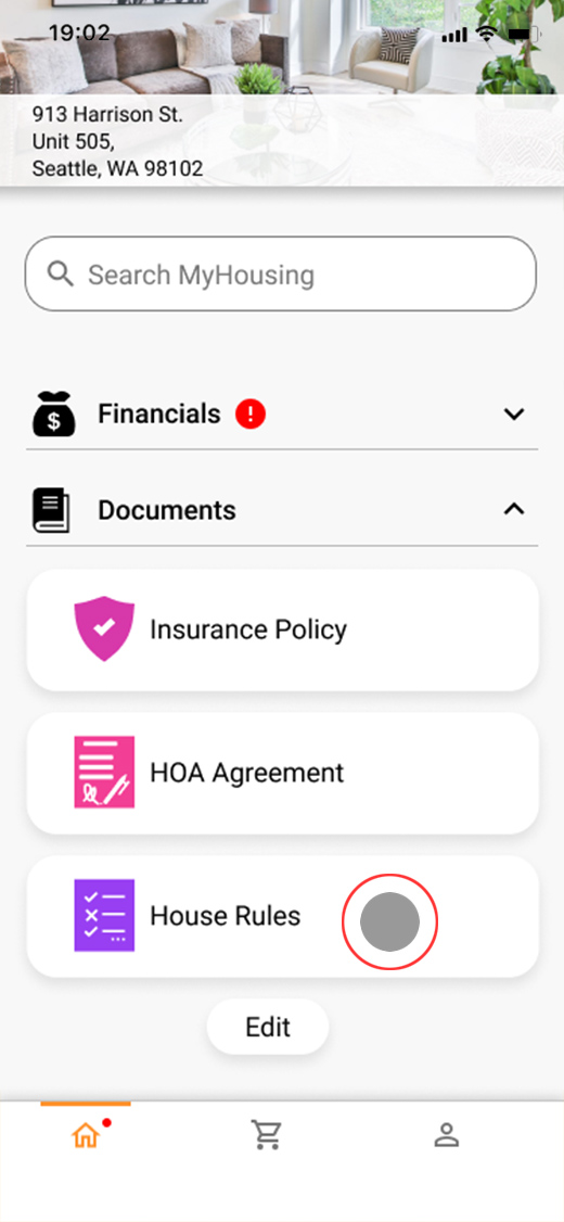 screen to check house rules