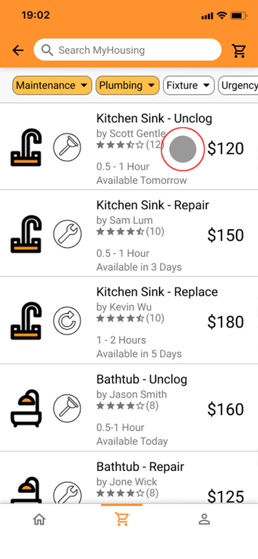 screen to order service