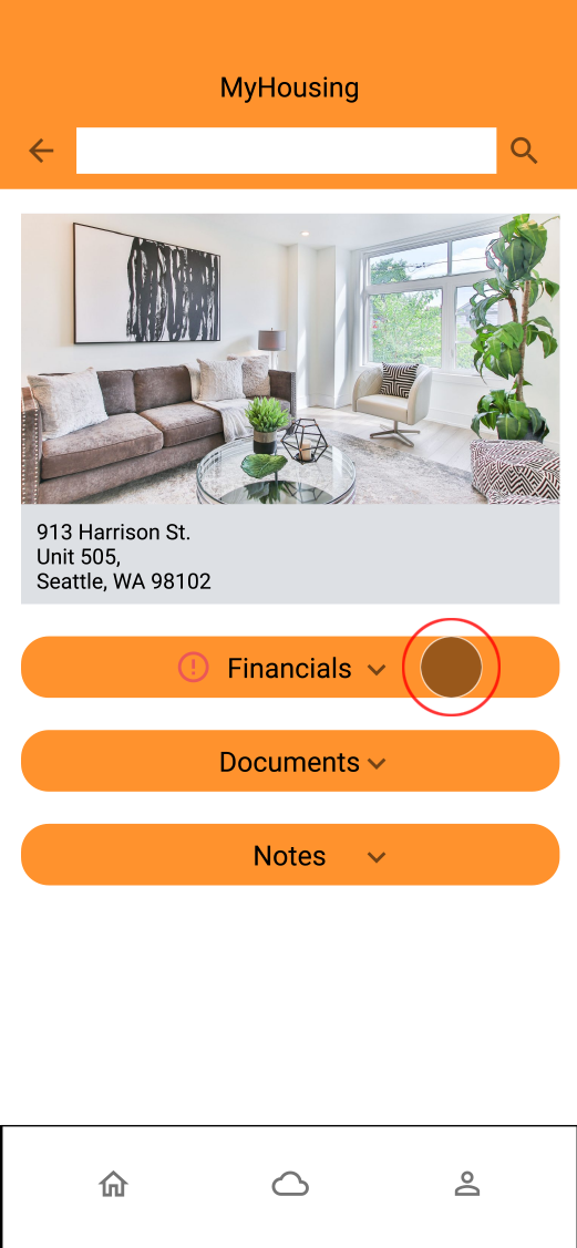 screen to pay and track utility bill