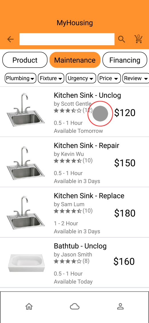 screen to order service