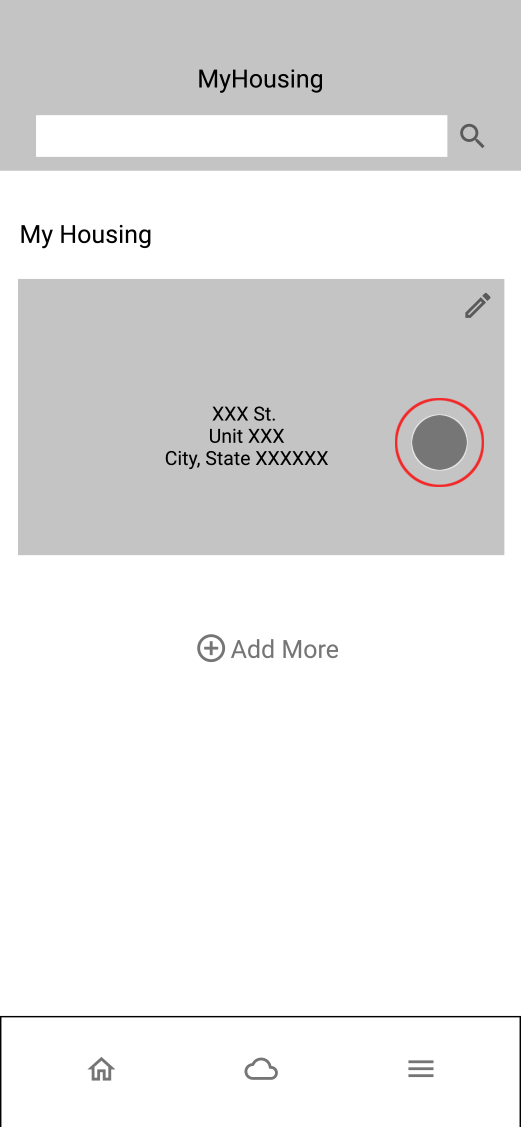 screen to pay and track utility bill