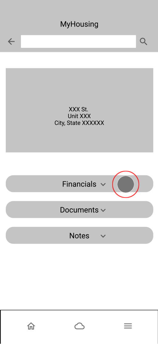 screen to pay and track utility bill