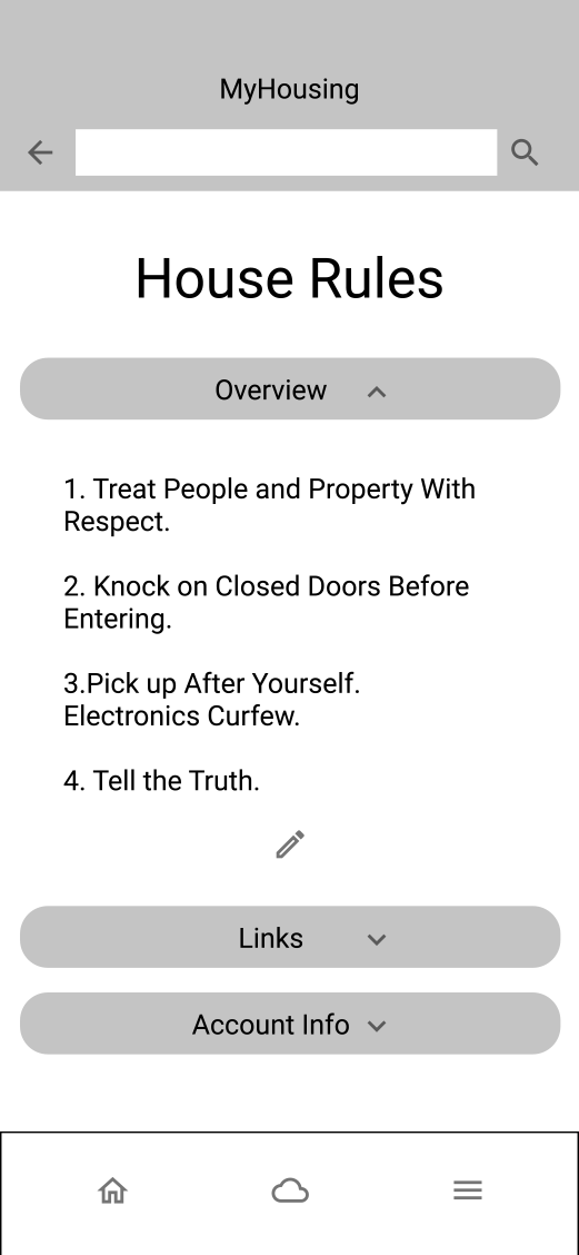 screen to check house rules
